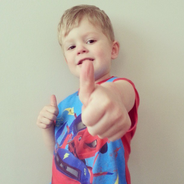 Early Morning Thumbs Up 