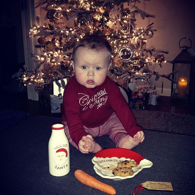 The night before Christmas... #lucas #christmaseve #firstchristmas